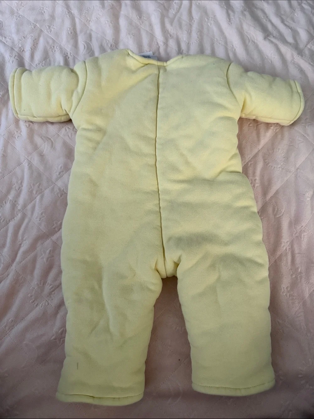 Baby Merlin’s magic sleep sack in Pale Yellow